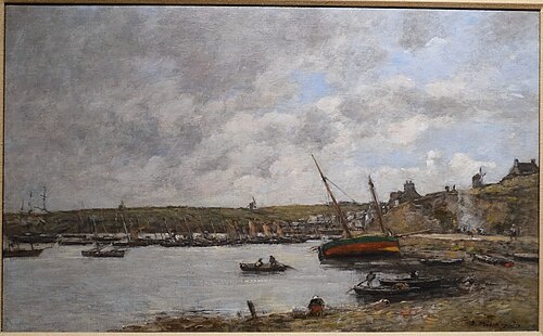 Camaret Harbor, 1871, Eugène Boudin