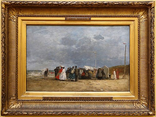 At the Seaside, 1867, Eugène Louis Boudin