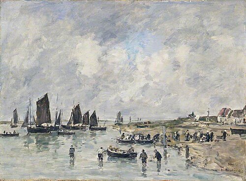 Etaples, 1889, Eugène Louis Boudin