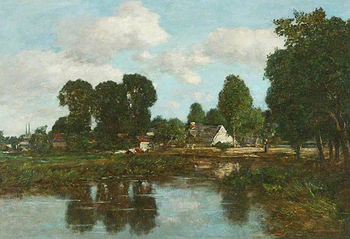 Près de Quimper, 1857, Eugène Louis Boudin