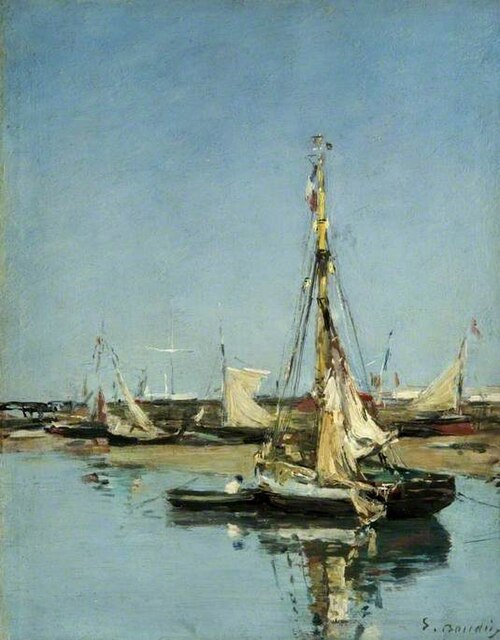 Trouville, the Jetties at Low Tide, 1888, Eugène Boudin