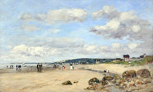 Plage en Normandie, France (Beach in Normandy), 1890, Eugène Louis Boudin