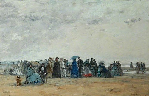 Beach Scene at Low Tide, 1867, Eugène Louis Boudin