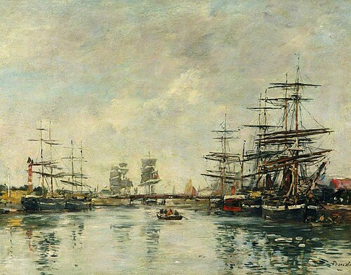 Port d'Honfleur, , Eugène Louis Boudin