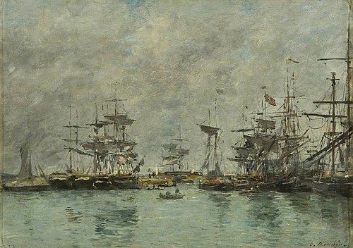 Harbour Scene, 1873, Eugène Louis Boudin