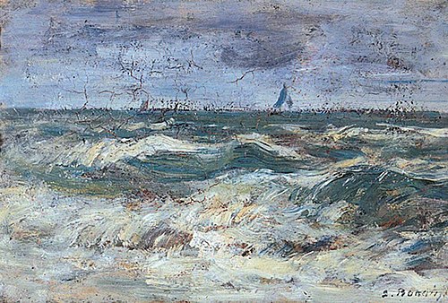 A Heavy Sea, , Eugène Louis Boudin