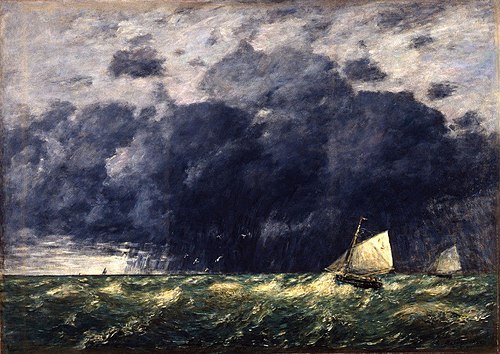 Marine. Un grain, 1886, Eugène Boudin