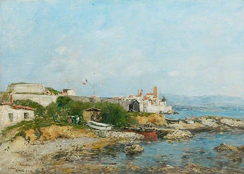 The Fortifications at Antibes, 1893, Eugène Boudin