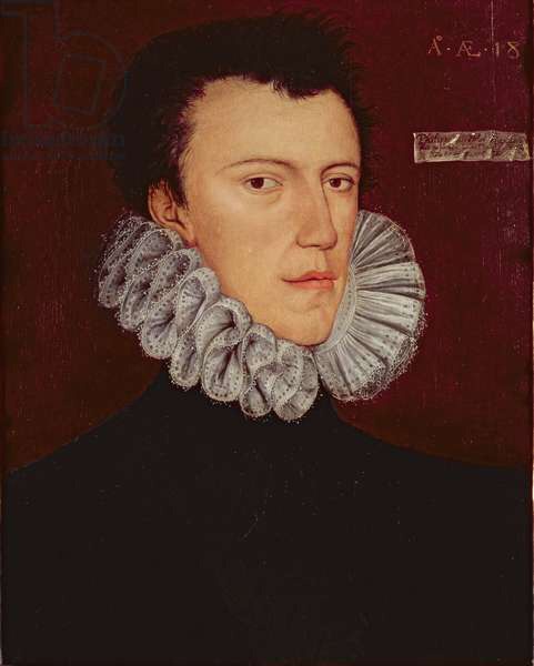 Porträt des Philip Howard, 20th Earl of Arundel, 1575, George Gower