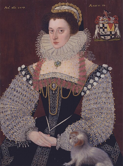Portrait of Frances, Lady Brydges, 1579, George Gower