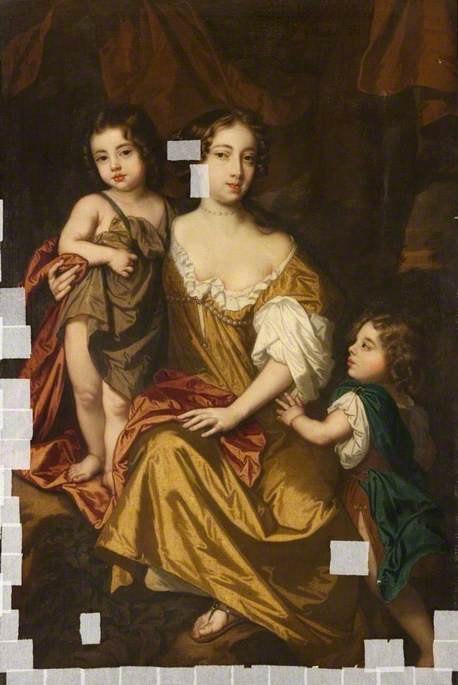 Nell Gwynn (1650–1687), and Her Two Children, 1678, Willem Wissing