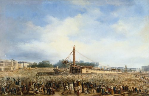 Érection de l'obélisque de Louqsor sur la place de la Concorde, le 25 octobre 1836, 1836, François Dubois