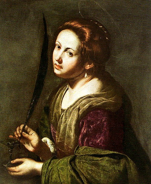Sainte Lucie., 1637, Artemisia Gentileschi