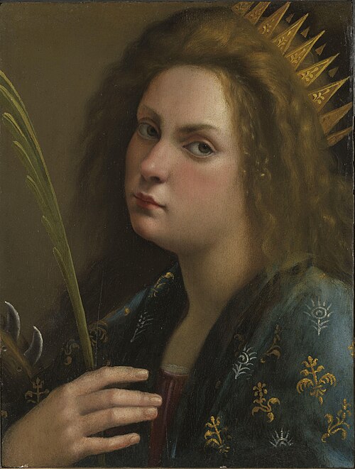 Self-Portrait as Saint Catherine of Alexandria, 1614, Artemisia Gentileschi