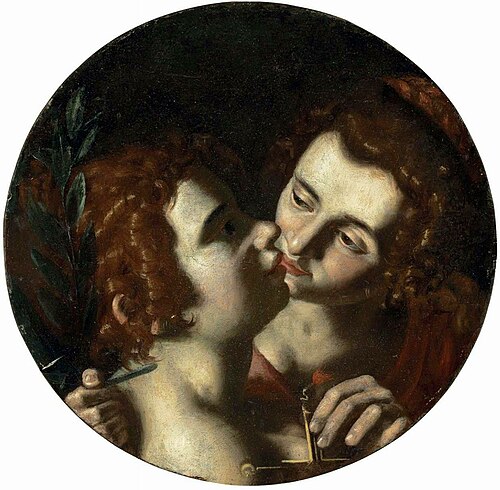 Câlin entre la justice et la paix, 1635, Artemisia Gentileschi