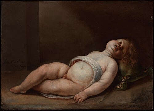L'Enfant Jésus endormi, 1630, Artemisia Gentileschi