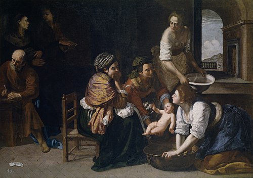 La Naissance de saint Jean Baptiste, 1635, Artemisia Gentileschi