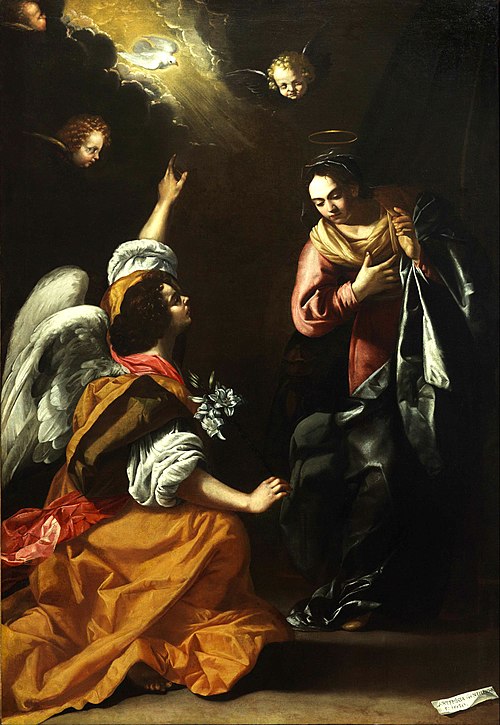 Annunciation, 1630, Artemisia Gentileschi
