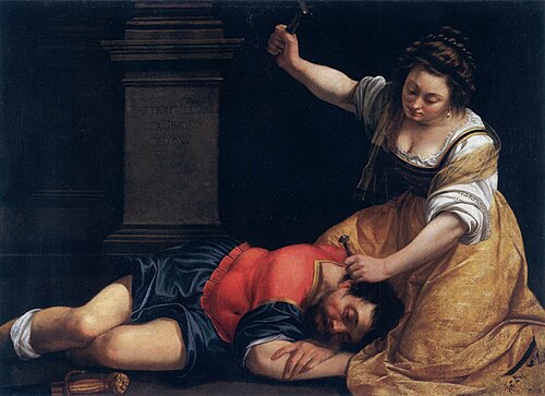 Jael and Sisera, 1620, Artemisia Gentileschi
