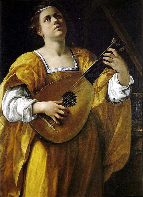 Sainte-Cécile, 1620, Artemisia Gentileschi
