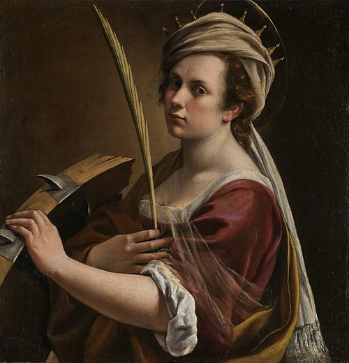 Self-Portrait as Saint Catherine of Alexandria, 1616, Artemisia Gentileschi