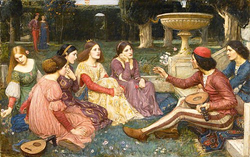 Un conte du Décaméron, 1916, John William Waterhouse