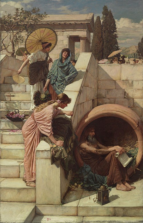 Diogène, 1882, John William Waterhouse