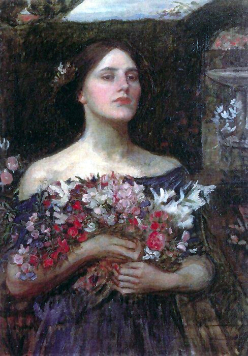 Esquisse pour Gather Ye Rosebuds, 1908, John William Waterhouse