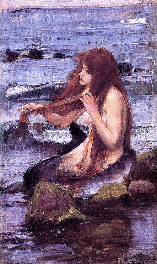 Esquisse pour Une Sirène, 1892, John William Waterhouse