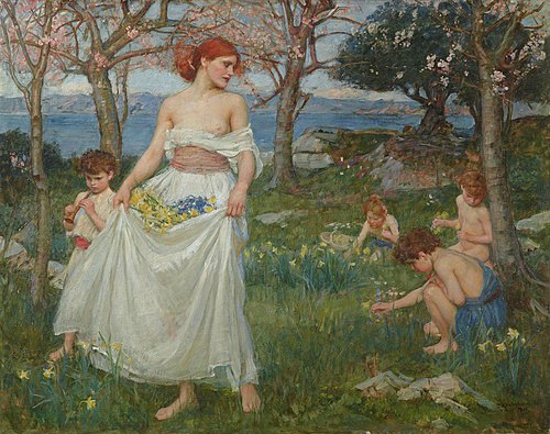 A Song of Springtime, 1913, John William Waterhouse