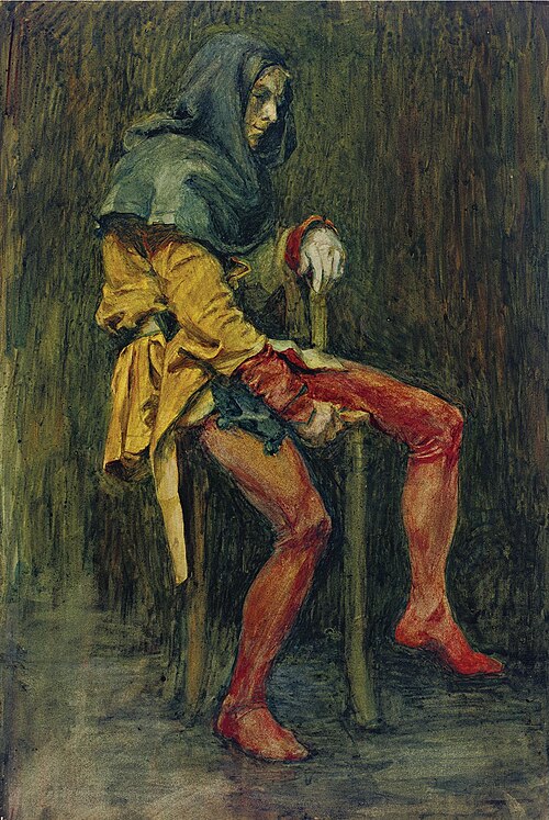 Touchstone, The Jester, , John William Waterhouse