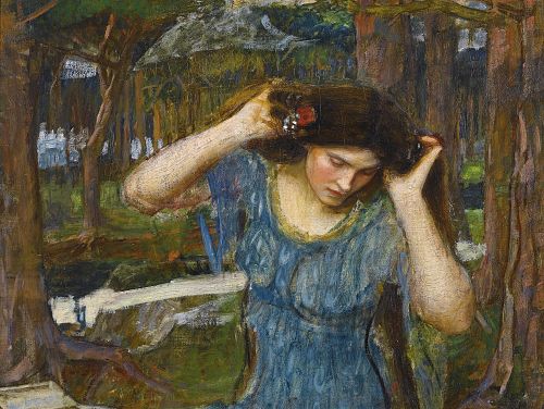 Vain Lamorna, A Study for Lamia, , John William Waterhouse