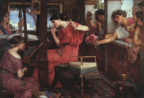 Pénélope et les Prétendants, 1912, John William Waterhouse