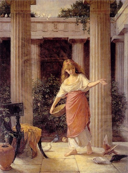 In the Peristyle, 1874, John William Waterhouse