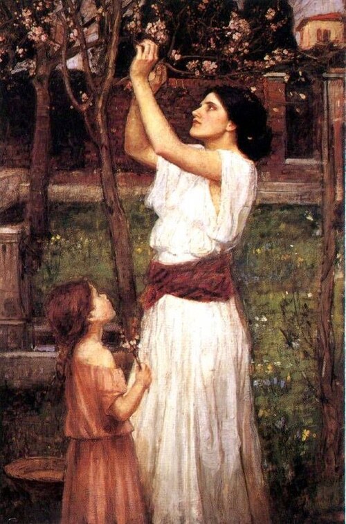 Gathering Almond Blossoms, 1916, John William Waterhouse