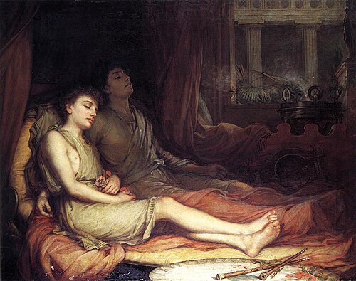 Sleep and his Half-brother Death, 1874, John William Waterhouse