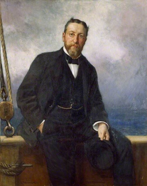 Peter Thellusson (1850–1899), on Board the Yacht, 'Albion', 1894, George Percy Jacomb-Hood