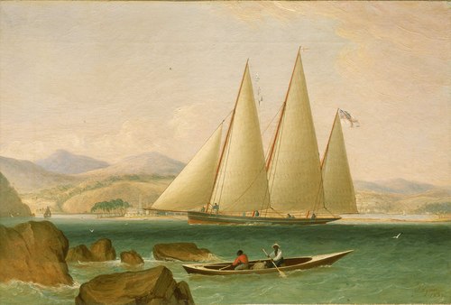 A Bermudian Schooner Yacht Offshore, 1834, John Lynn