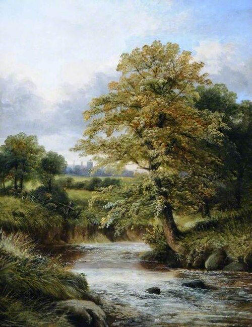 A Wooded River Landscape, , Abel Hold