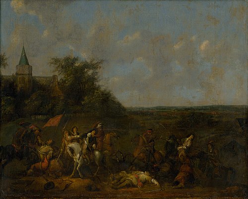 Cavalry Battle, 1650, Abraham Veer
