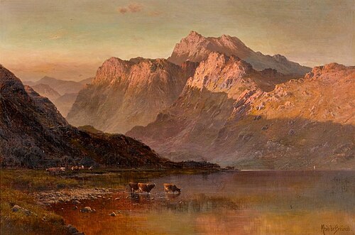Llyn-Y-Ddinas, Beddgelert, North Wales, , Alfred de Breanski