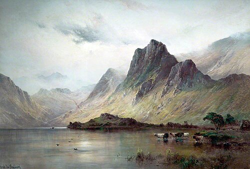 Morning Mist, Kilchurn, 1877, Alfred de Breanski
