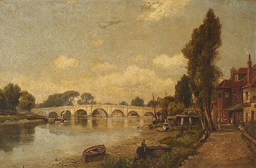 Strand-on-the-Green, 1890, Alfred de Breanski