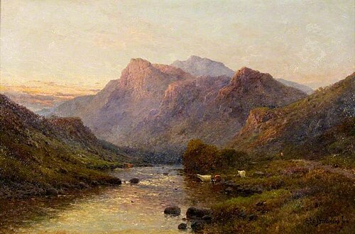 Evening on a Perthshire River, , Alfred de Breanski