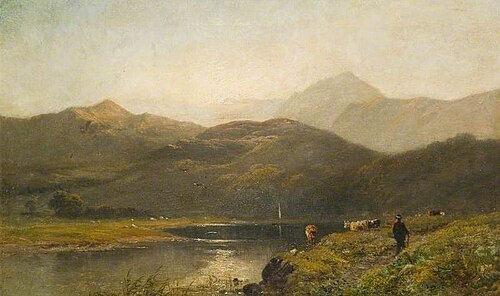 A Scottish Lake, , Alfred de Breanski