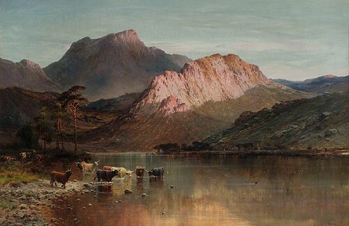 Departing Day near Glencoe, , Alfred de Breanski