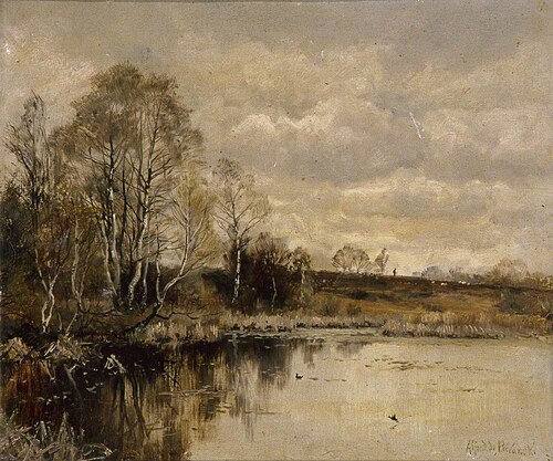 View of Burnham Beeches, Buckinghamshire, , Alfred de Breanski