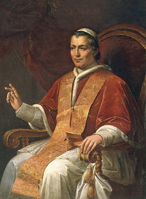 Portrait of Pius IX, 1848, Antoine Chatelain