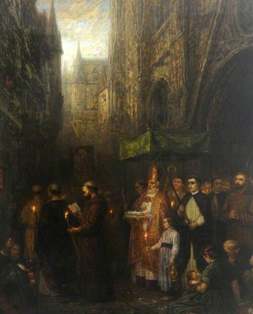 La procession de la couronne d'épines, 1875, Antony Serres