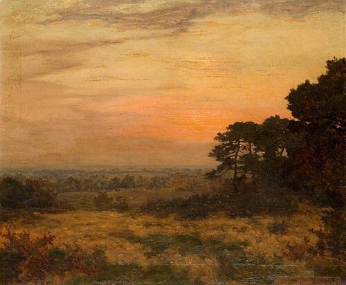 Evening Landscape, , Benjamin Eastlake Leader